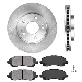 Callahan CRK11252 FRONT 276 mm Premium OE 5 Lug [2] Brake Disc Rotors + [4] Metallic Brake Pads