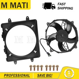 M MATI Radiator Cooling Fan & Shroud Fit Polaris RZR 800, RZR 4 800 RZR S 800 2008-2014