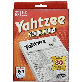 80 tarjetas para anotar puntos Yahtzee, Paquete de 2