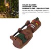 Solar Garden Outdoor Light Torch Figurine Warm Light Landscape Ground