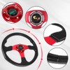 RASTP Universal Racing Steering Wheel 13.8”/350mm 6 Bolts Grip Vinyl