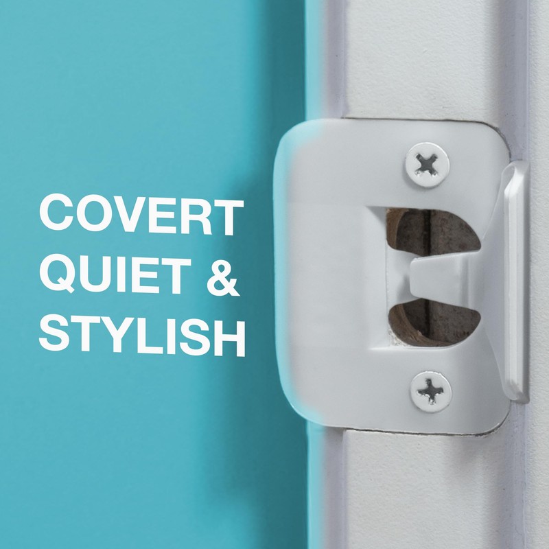 BrainExploder Door Silencer Strike Plate - Flexible, Noise Eliminating Fix