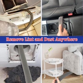 RTop Dryer Vent Cleaner Kit Compatible with Dyson V7 V8 V10 V11 V12 V15 Gen5 Cordless Vacuum Cleaner, Dryer Lint Remover Flexible Hose Attachment Removes Deep Lint