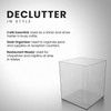 Rattleware Acrylic Straw Holder (4.3” x 4.3” x 5”) -
