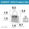 Zarker XD35 Combination Lock, 3-Digit Padlock for School Gym Sports