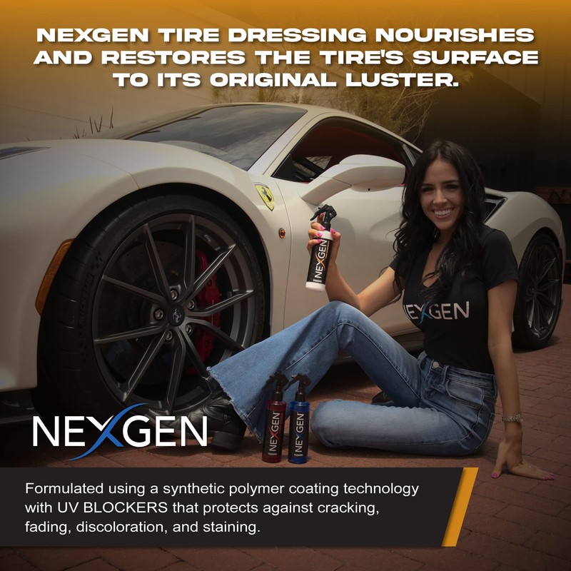 Nexgen Tire Dressing — Water Based Tire Protector — Easily