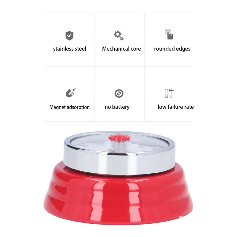 70dB Kitchen Timer Portable Multifunctional Wall Mount Stainless Steel Classic