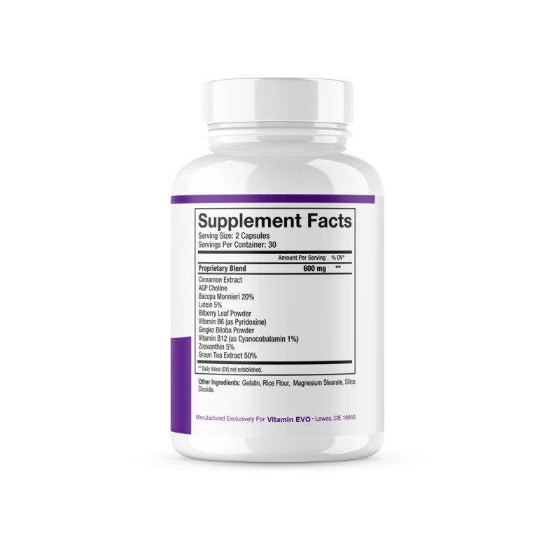 MemoTril Brain Health Support Advanced Formula Pills Nootropic (60 Capsules)