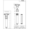 Westbrass AF400 Under Sink in-line Filter Unit and Cartridge for