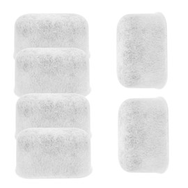 MAGICLULU 6pcs Activated Carbon Filter Supplies White Water Filter Bag Water Purifier Compatible Filter Charcoal Filter Element Active Coffee Accessories Strainers Filter Screen