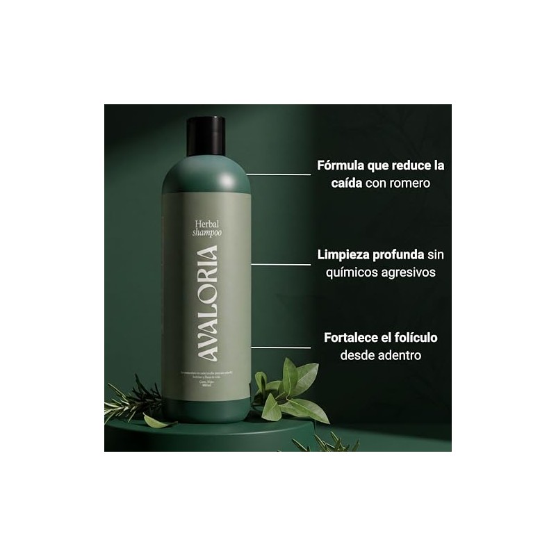 Shampoo Sin Sulfatos, Parabenos ni Sales – Anticaída con Romero