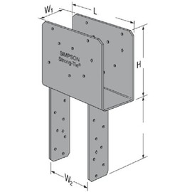 Simpson Strong Tie ECCQ5-6SDS2.5 5-1/8" Beam 6x Post End Column Cap w/SDS Screws