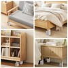 SEISSO 4 Pack Heavy Duty Furniture Risers, Bed Risers with