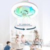 Demiawaking Fan LED Ceiling Fan with Lighting, Universal E27 LED