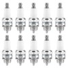 Spark Plugs, 10Pcs Trimmer Spark Plug Brush Cutter Trimmer Chain