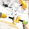 90mm Hole Saw, HSS Bi-Metal Hole Cutter with Drill Bit