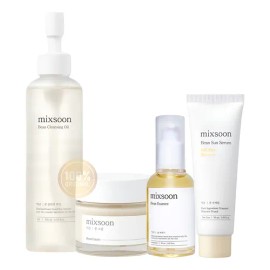Mixsoon Kit Completo Bean Oil Essence Cream Sun Serum 4 Pz