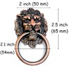 4 Pack 2" x 3.5" Red Bronze Lion Head Drawer