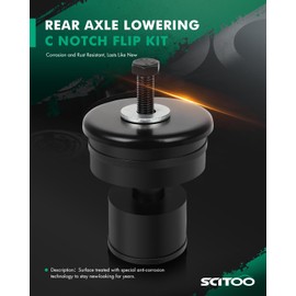 SCITOO Body Mount Kit Rear Axle Lowering C Notch Flip Kit Compatible With 1995-2014 For E150 For E250 For E350 924-056 8C2Z1000154A, 8C2Z1000154B