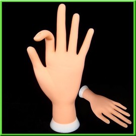 Flectional Model Hand Adjust Nail Art Practice Training Model Gel Stand Display