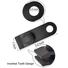 BINCKIN Tarp Clip Heavy Duty Lock Grip, 20 Pack Bungee Cord with Clips Set, Heavy Duty Tarp Clamps Tie Downs for Pool Awning Cover, Car Cover (Black)