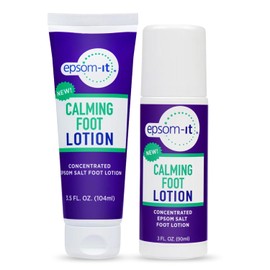 EPSOM-IT Loción Calmante Para Pies En Roll-On Y Loción Con Magnesio Para Dolores Musculares, Rigidez Y Calambres, Para Pies Y Piernas Doloridas (Paquete De 2)