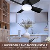 Bell+Howell Socket Breeze Deluxe, Small Ceiling Fan with LED Light
