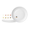 TP Upgraded Sturdy 10.5" Reusable Melamine Paper Plates, Lightweight Round