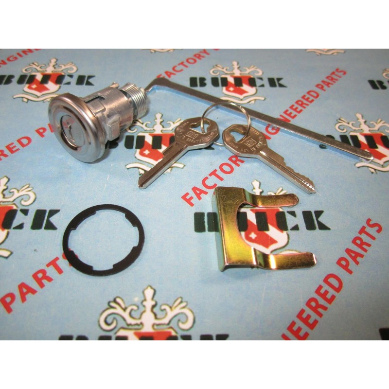 Buick 1955-1958 cerradura de maletero con 2 llaves GM auténticas