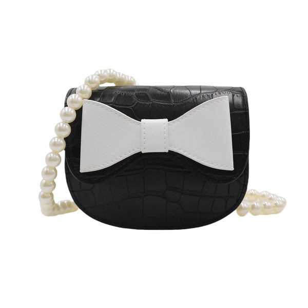 AMPOSSTO Bow Crossbody Purse for Girls Little Girls Kids Small