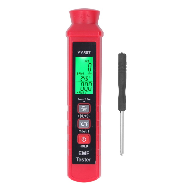 3V Electromagnetic Radiation Meter EMF Meter LCD Backlight Display Sound