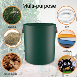 Jaugufiy 120L Leaf Bag Lawn Garden Bag Yard Waste Bag Reuseable Heavy Duty Patio Garden Bags Outdoor Garden Bags Lawn Bags