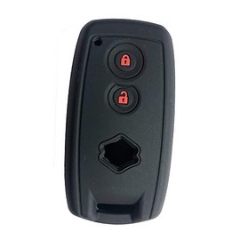 ZIAN Suzuki Nissan Dedicated Mokey Case Key Cover for Wagon R/Wagon R Stingray/Swift/MR Wagon, Prevents Scratches, Dirt, Etc. (MY-LM2J-02) (Black 2 (Red Button))