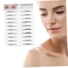 Mikinona Eyebrow Stencils Set 2pcs Imitation Eyebrow Transfer Stickers Brow