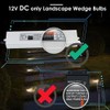 Noobibaba T10 Wedge Base LED Bulb 12V DC 1W, T5