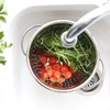 1x 21.5cm Stainless Steel Colander - Metal Kitchen Cooking Rice