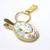 [Asakusa Bunko] Yuzen Dyeing Key Clip Cat Cat Pattern Shikunko