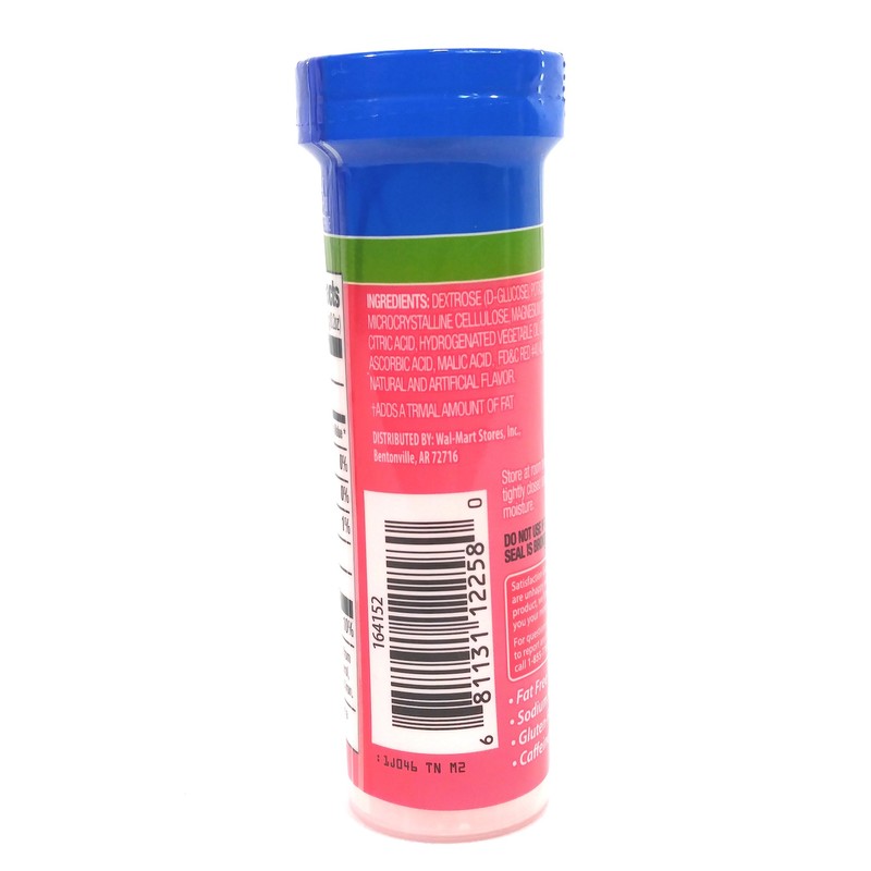 ReliOn Glucose Fruit Punch, 10 Tablets, On-The-Go Tube.