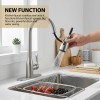 2 Handle High Arc Brushed Nickel Bathroom Sink Faucet 4