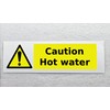 Caution Hot Water Warning Sticker Waterproof Outdoor Vinyl Sticker 150
