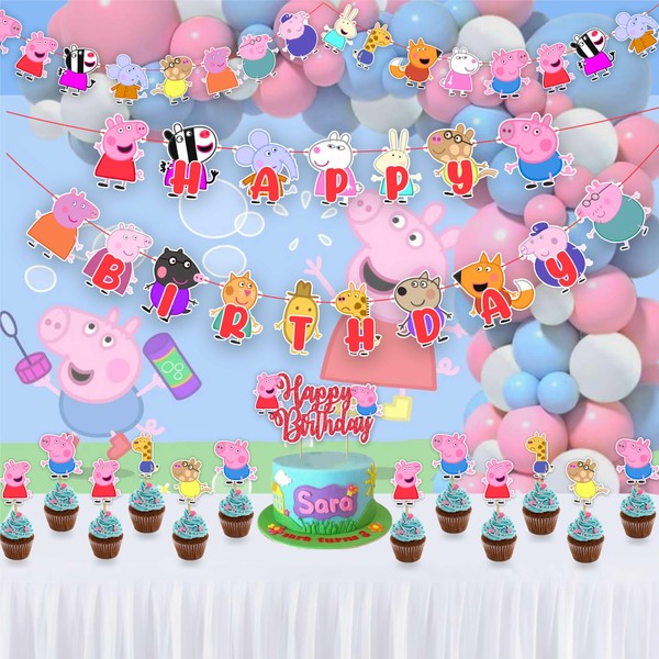 Seyal® Pepa Pig Theme Birthday Party Supplies