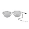 Olympia Oval Stainless Steel Tea Strainer with Chain and Hook