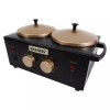 Waxness Professional Double Wax Heater WN-5002 E Black Elite Series