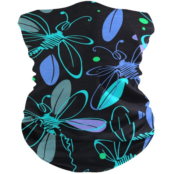 Protective Veil Scarves Pretty Dragonfly Print Women Men Scarf Beach