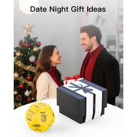 Funny Christmas Stocking Stuffers for Men Women Adults, Food Dice Dinner Decider Dice Date Night Games Couple Gifts for Him Her, Valentines Day Wedding Anniversary Birthday Gifts (Yellow)
