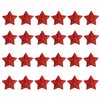 HIXNUG 24 Pieces Glitter Star Baubles Christmas Tree Baubles Decorations