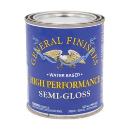 General Finishes High Performance Water Based Topcoat, 1 Pint, Semi-Gloss