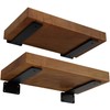 LEOPO 12 inch Floating Shelf Bracket, 1/4” Thick Heavy Duty