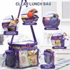 BORMELUN Medium Clear Bag with Pockets, gallon lunch boxes Shoulder