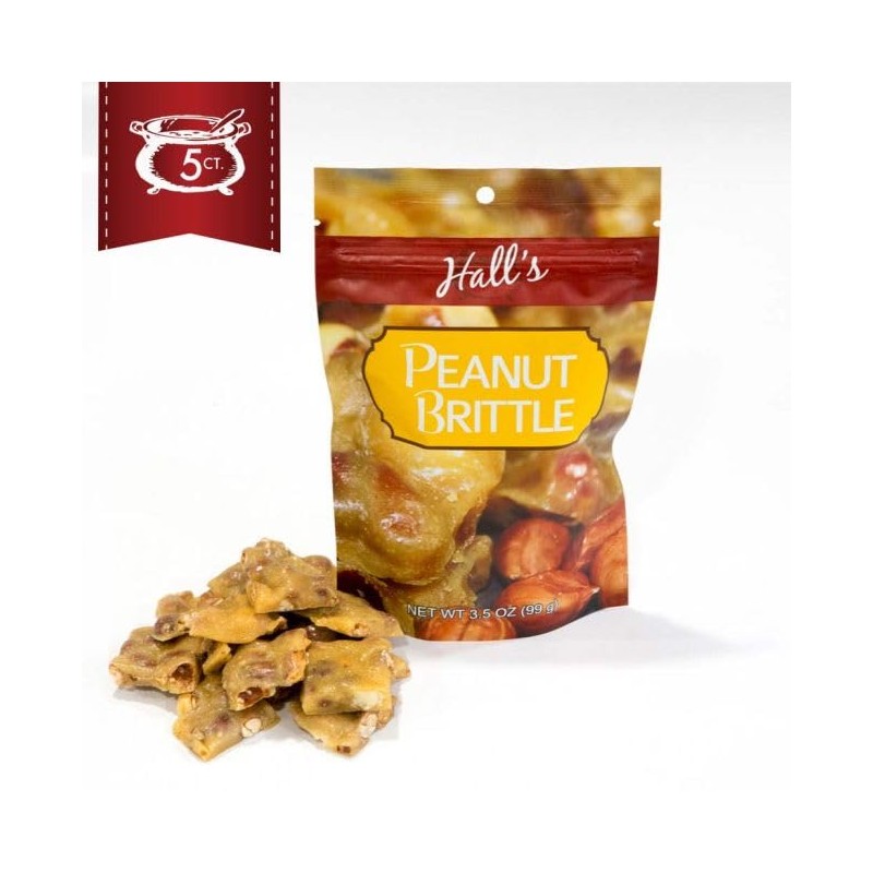 Peanut Brittle Snack Bags, 3.5 oz (5 count)